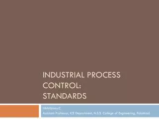 Industrial Process Control: Standards
