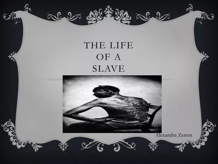 the life of a slave