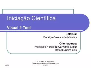 inicia o cient fica visual tool