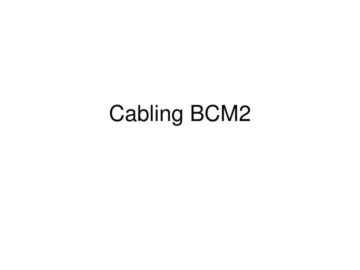 cabling bcm2