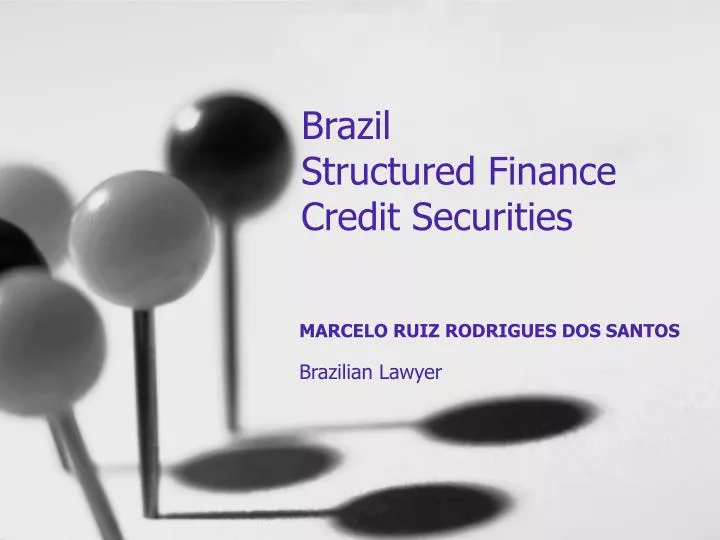 brazil structured finance credit securities