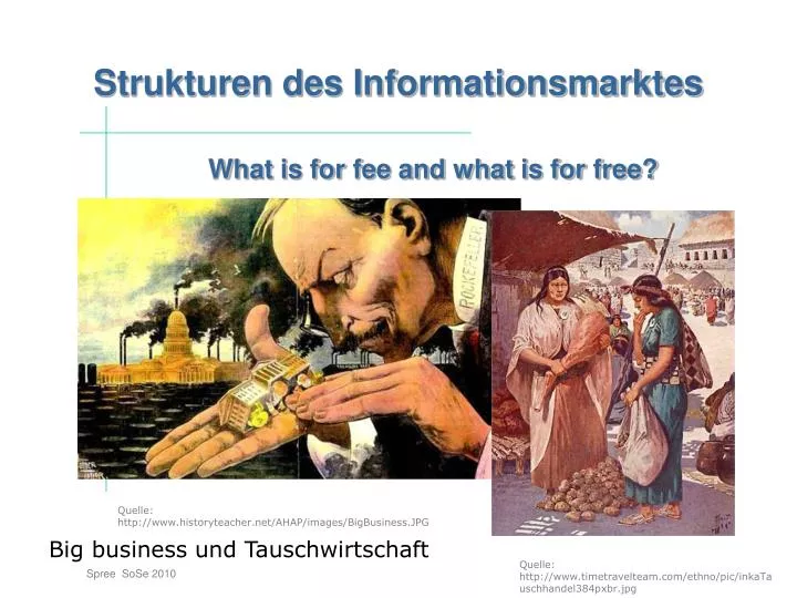 strukturen des informationsmarktes