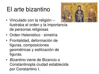 el arte bizantino