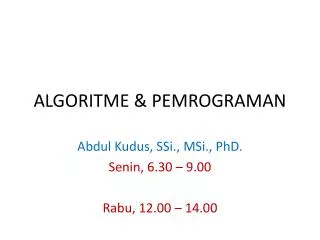 algoritme pemrograman