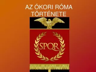 az kori r ma t rt nete