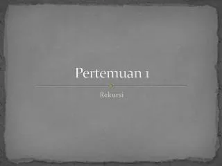 pertemuan 1
