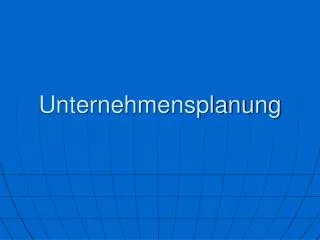 unternehmensplanung