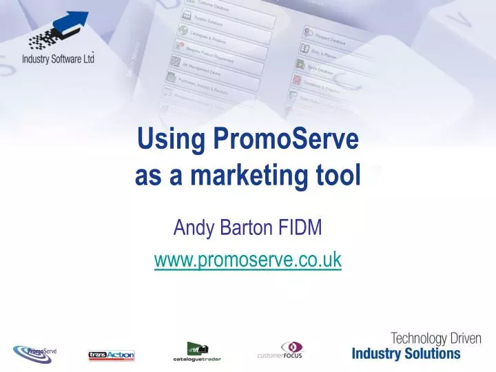 using promoserve as a marketing tool
