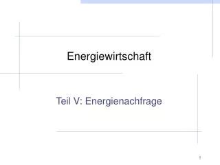 energiewirtschaft