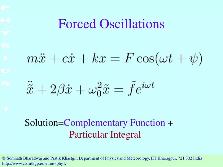 forced oscillations