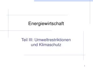 energiewirtschaft