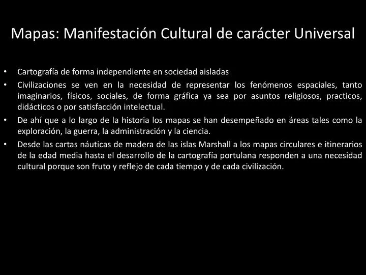 mapas manifestaci n cultural de car cter universal