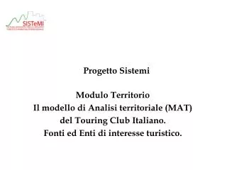 progetto sistemi