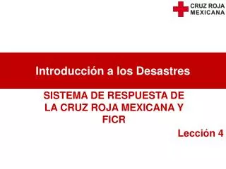 introducci n a los desastres