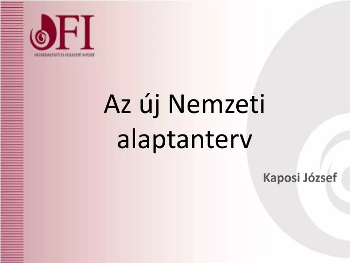 az j nemzeti alaptanterv