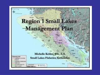 Region 1 Small Lakes Management Plan