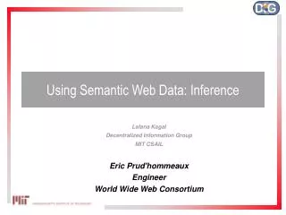 Using Semantic Web Data: Inference