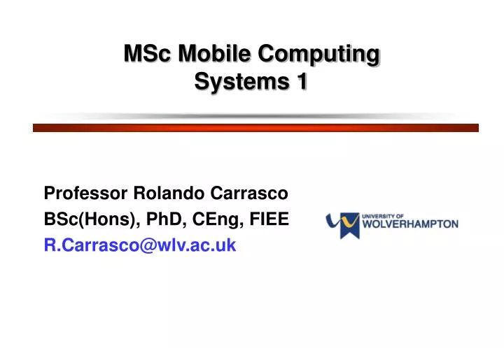 msc mobile computing systems 1