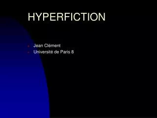 hyperfiction