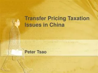 Transfer Pricing Taxation Issues in China