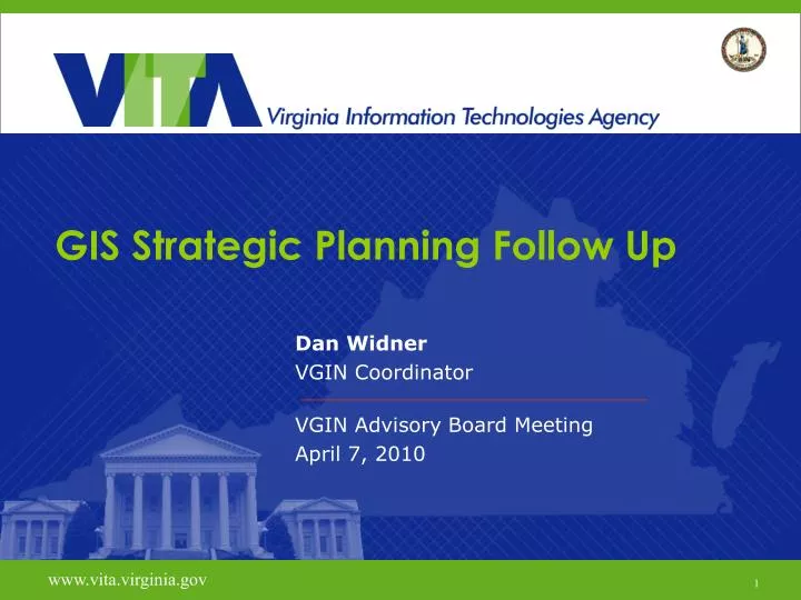 gis strategic planning follow up