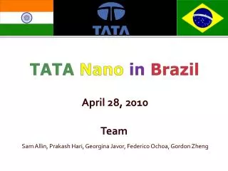 TATA Nano in Brazil