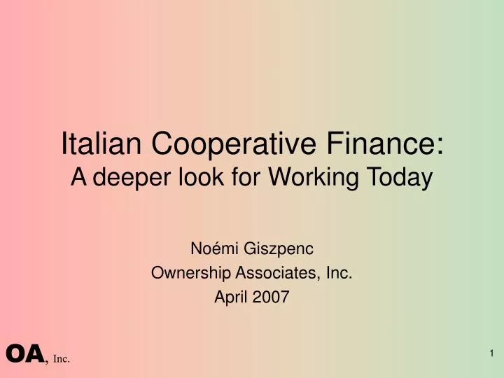 italian cooperative finance a deeper look for working today