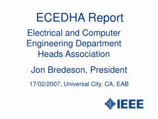 ECEDHA Report