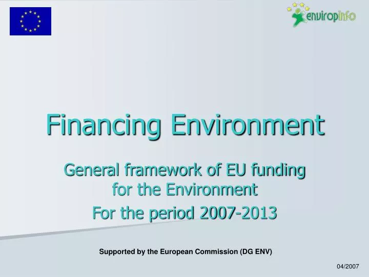 financing environment