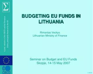 BUDGETING EU FUNDS IN LITHUANIA