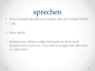 sprechen