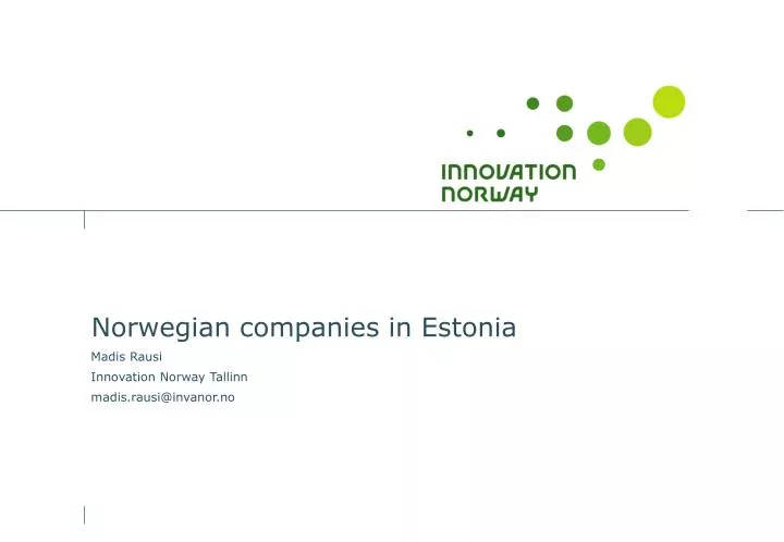 norwegian companies in estonia