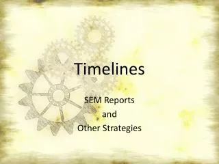 Timelines