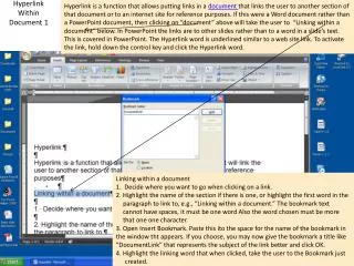 Hyperlink Within Document 1