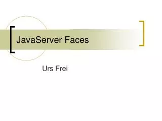 javaserver faces