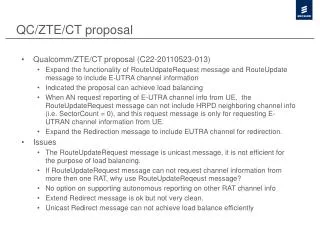 QC/ZTE/CT proposal