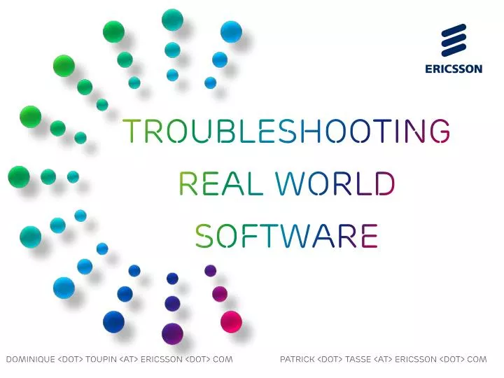 troubleshooting real world software