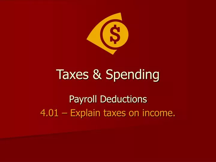 taxes spending