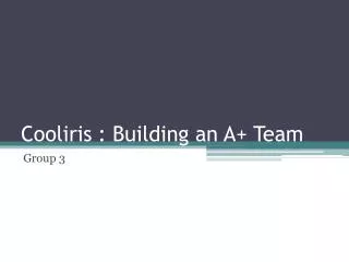 Cooliris : Building an A+ Team