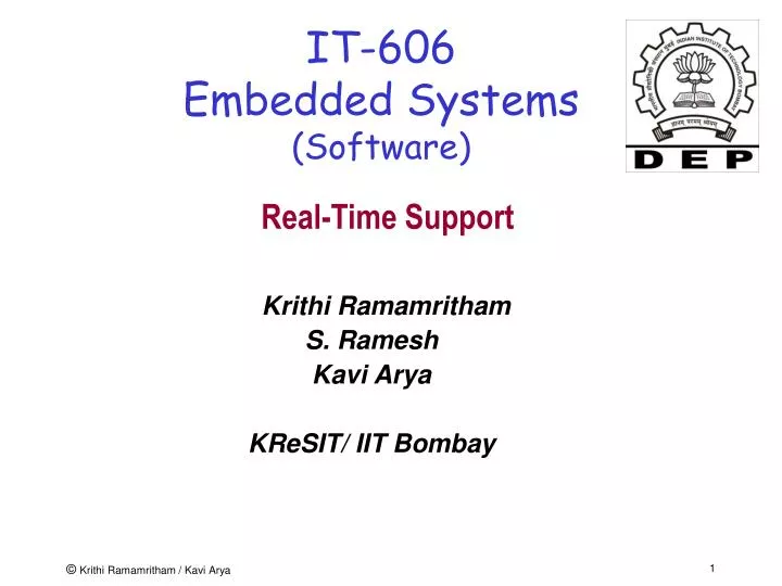 it 606 embedded systems software