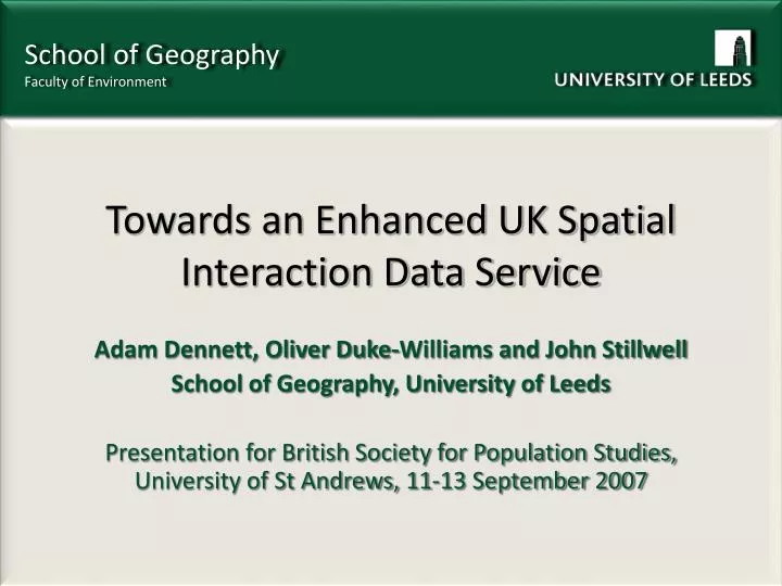 towards an enhanced uk spatial interaction data service
