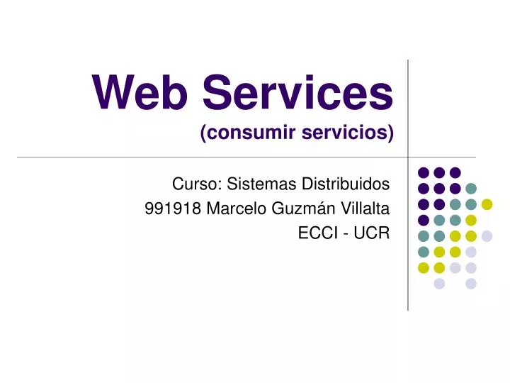 web services consumir servicios