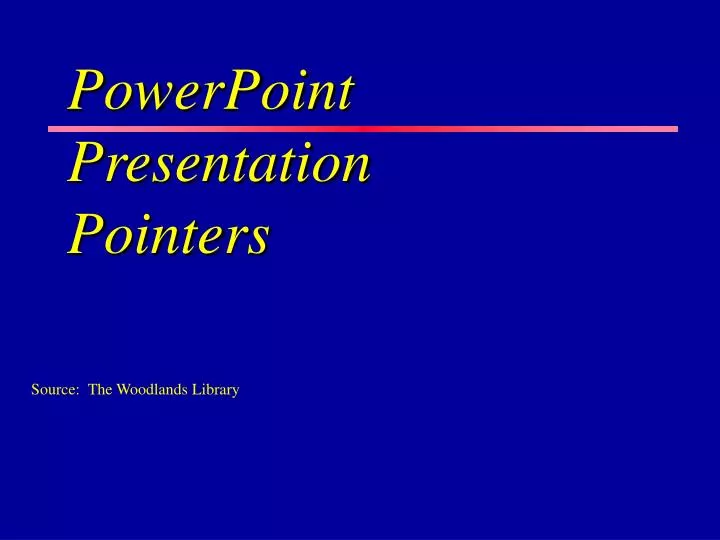 powerpoint presentation pointers
