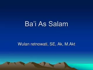 ba i as salam