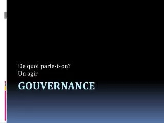 de quoi parle t on un agir