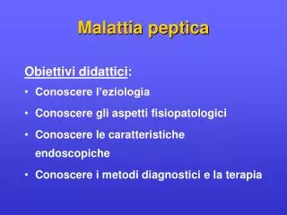 malattia peptica