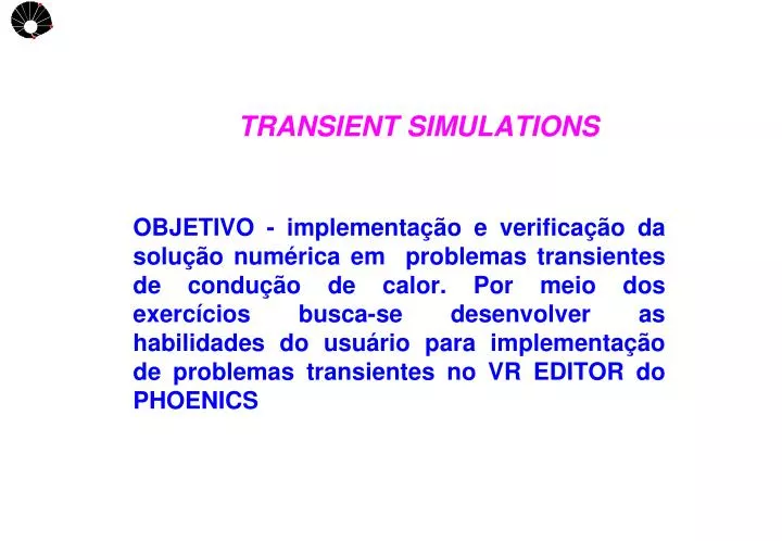 transient simulations