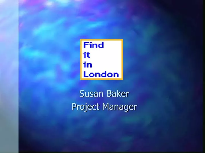 susan baker project manager