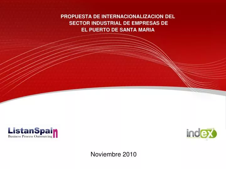 propuesta de internacionalizacion del sector industrial de empresas de el puerto de santa maria