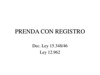 prenda con registro